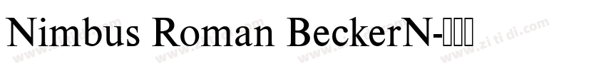 Nimbus Roman BeckerN字体转换